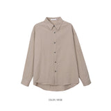 LMN Mar Essential Linen Semi-Over Shirt (12 colors)