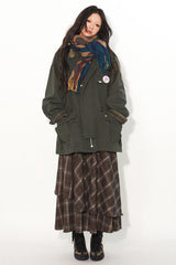 Retro washed denim barn jacket