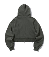OG ピグメント 97/98 クロップフードジップアップ カーキ