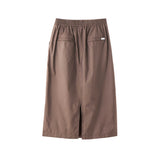 BASIC SAFARI POLY SKIRT (BROWN)
