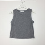 Ribbed mock neck sleeveless (5color)