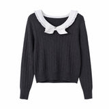 Lottie Ribbon Collar Knit