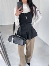 balloon strap blouse