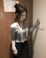 Seu Muffler Terry U-neck Knit