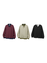 RELABEL (‘LABEL’) ファインテクスチャー フェイクレイヤード ロングスリーブ Tシャツ