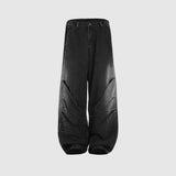 HIERARCHY STUDIOS Warrior - Washed Grey Warrior Denim Baggy Pants