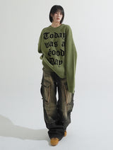 Franken cargo denim pants