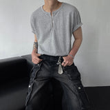 OA ハインフック ヘンリーネック ショートスリーブ Tシャツ (4 colors)
