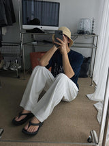 ASCLO Luno Summer Wide Banding Pants (4color)