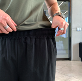 ワンダーアントサマーコットンリネンバンディングワイドパンツ