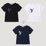 YドットレタリングショートスリーブTシャツ (3 colors)
