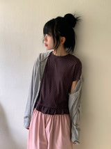Siana Frill Dot Short Sleeve Tee