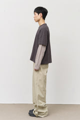Slab Cropped Layered Longsleeve