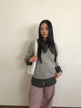 ロウキーバックルショルダーバッグ (3color)