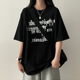 リブレタリングボクシーフィット半袖Tシャツ