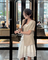 Prmiten unbalanced skirt
