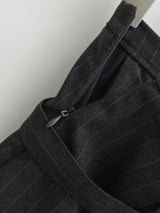 Belted Pinstripe Skort 233024993