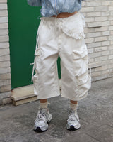 [UNISEX] バミューダカーゴワイドパンツ