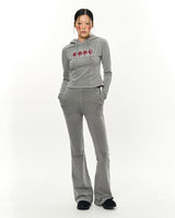 Patch Slim Hoodie _ Light Grey