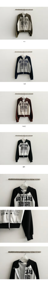 DSean2Way Crop Nagrang Hooded Zip-Up
