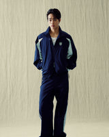 ストレンジャーレギュラーフィットジッパートラックスーツトップ (Navy)