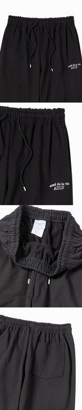 25FW BORDER LINE LONG PANTS BLACK