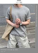 Morph Waffle Raglan Short Sleeve T-Shirt