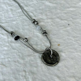 Vintage Realm Double-Strand Button Necklace