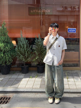 バイカーパッチデニムパンツ – M, L (3 Colors)