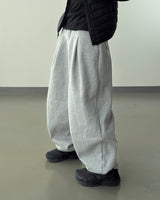 Tone curved fleece balloon sweat pants