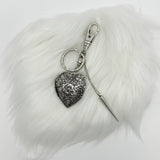 heart locket keyring