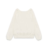 レースアップロングTシャツ (ホワイト)