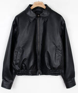 Easy leather blouson - jp