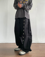 Eyelet Snap Curved Pants