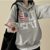 LOVE American flag hood [Fleece]