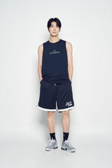 25SS ラウンディングシンボルロゴスリーブレス ダークネイビー