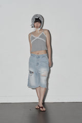 フリルレーストップ(grey)