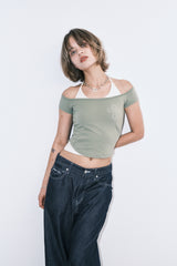 agクロスTシャツ(khaki)