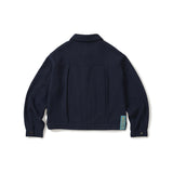 Weave trucker jacket / Navy
