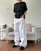 ベーシックコットンワイドパンツ