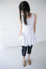 mesh layered sleeveless ops(2colors)