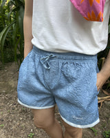 CRINKLE SHORTS SKY BLUE (SHORT FIT)