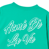 25SS アウトラインスクリプトロゴ半袖Tシャツ パステルグリーン