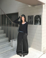 Middle Carpenter Detail Long Pants