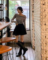 Nouvelle Suede Mini Skirt (Including Underpants)