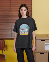 【MADE】SUNSHINE GHOST PRINT T-SHIRT [BLACK]