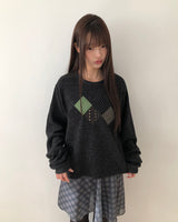 Choa Vintage Argyle Patch T-shirt