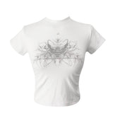 doodle hip crop T (2color)