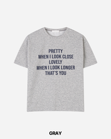 Prit Crop Printing Short Sleeve Tee 3C