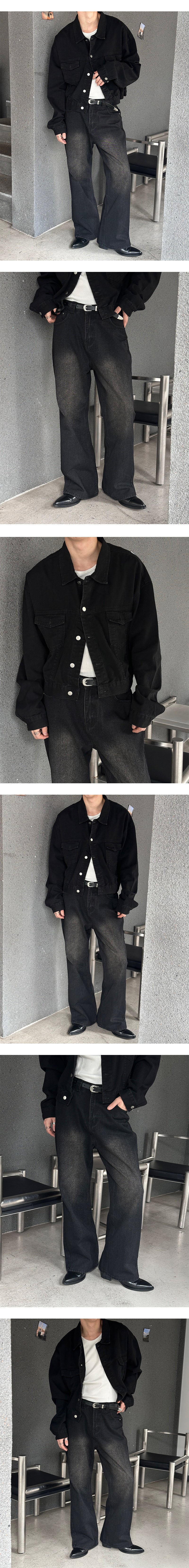 [F/W] クロップウォッシングデニムジャケット(2color)